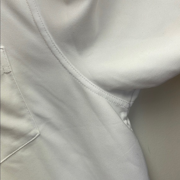 Greg Norman Collection White Polo Shirt with Classic Collar - Picture 4 of 7